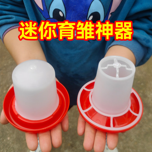 芦丁鸡鹌鹑鸭鹅饲料筒高效加厚耐用自动喂食器喂水器