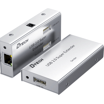 4口USB2.0单网线延长器50米高速