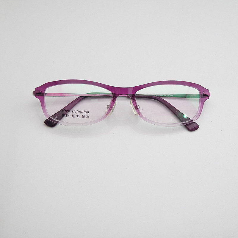 配眼镜超轻树脂时尚女款全框板材近视透明眼镜框架