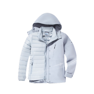 Columbia哥伦比亚冲锋衣女秋冬户外保暖羽绒内胆三合一外套XR4256