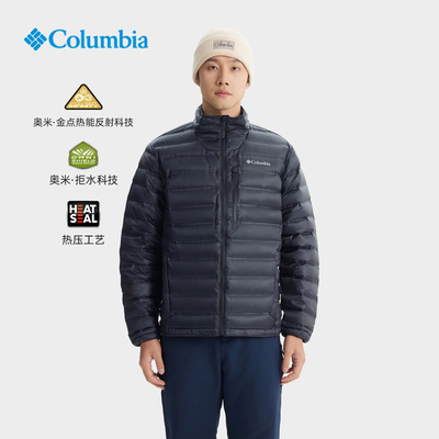 Columbia金点热能拒水羽绒服男