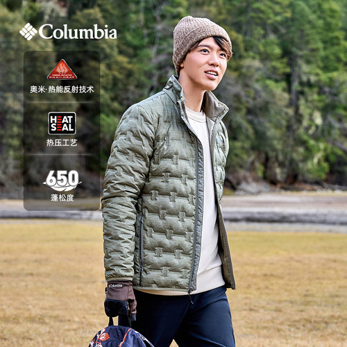 Columbia银点热能保暖男羽绒服