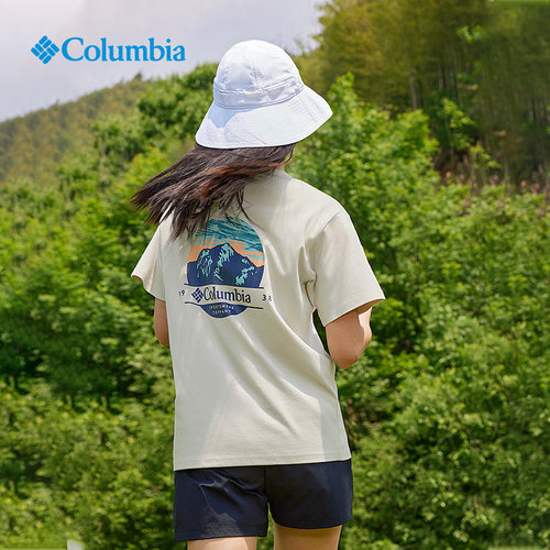 Columbia哥伦比亚短袖男款24新款户外休闲透气速干圆领T恤XE8911 - 封面