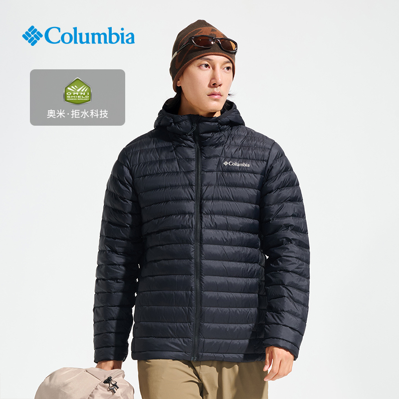 Columbia秋冬户外拒水保暖羽绒服