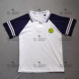 内江市第十三小学生夏季校服短袖上衣薄款POLO衫男女班服中性园服