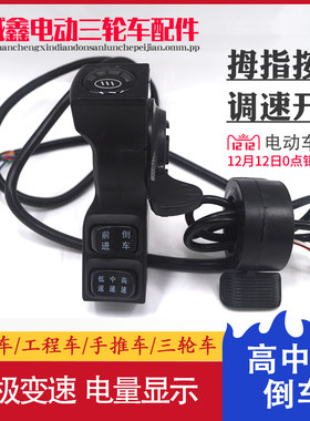 防水电动车转把油门拇指开关