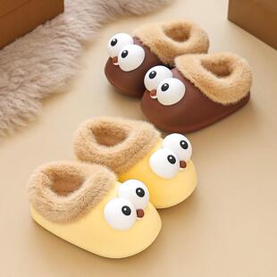 卡通超轻EVA防滑保暖毛毛室内可爱女童棉鞋 新款 冬季 儿童包跟棉鞋
