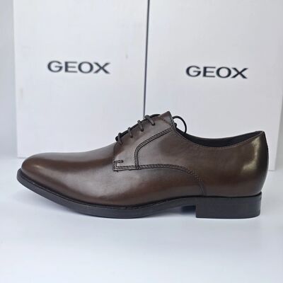 GEOX男士咖啡色商务皮鞋U16E3B  C6006
