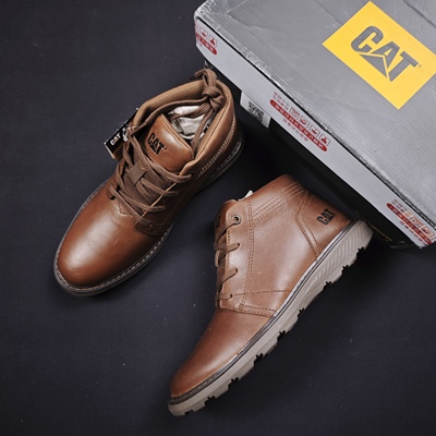 42码 CAT专柜撤柜男士户外休闲时尚百搭耐磨工装靴低靴子p725205