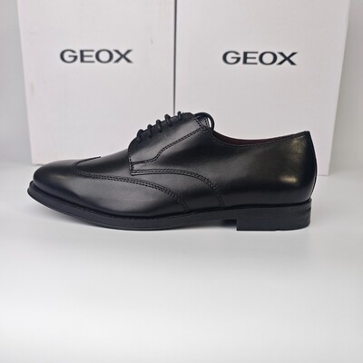 上海专柜撤柜GEOX健乐士/杰欧适牛皮商务正装尖头休闲皮鞋U36FXD