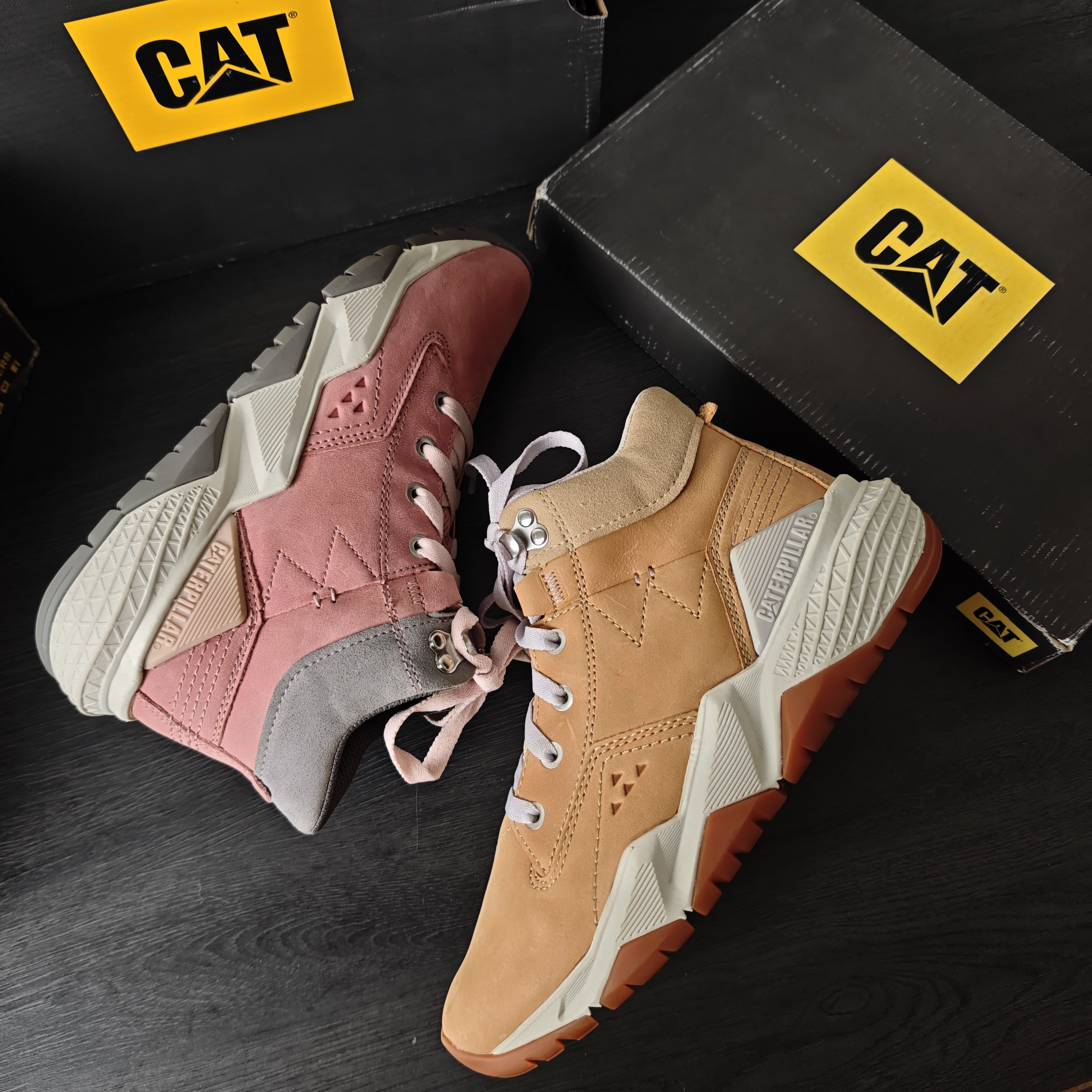 40码CAT卡特软底舒适防滑耐磨低帮休闲鞋无原盒p110527 p110525