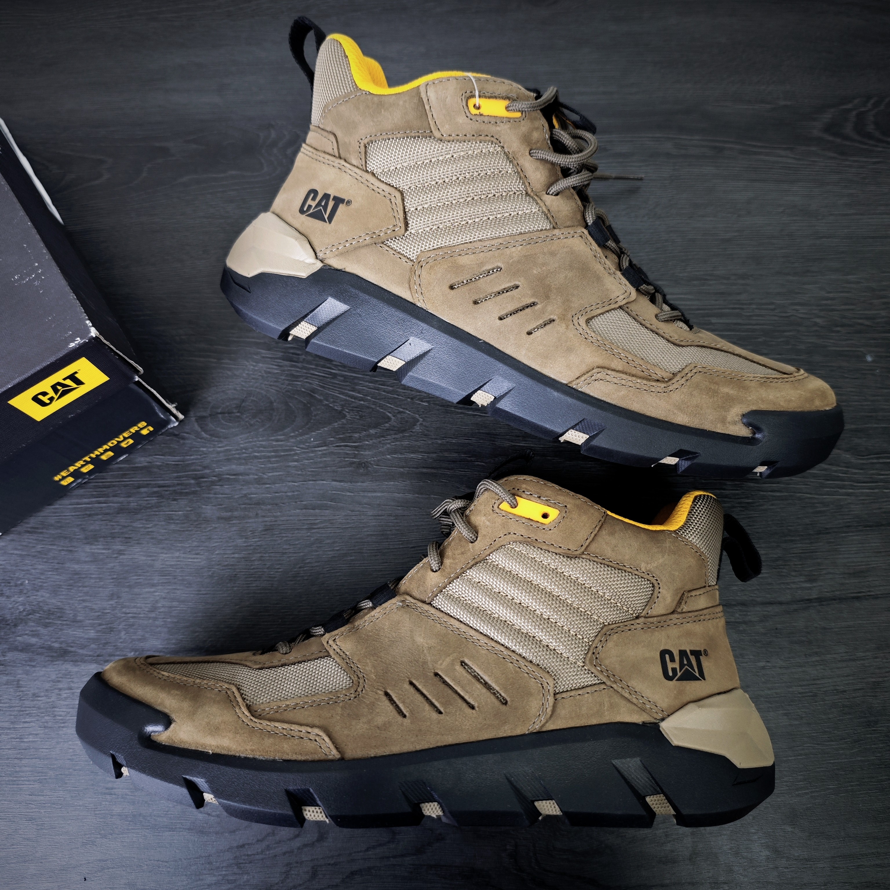 40/41码 CAT户外减震防滑低帮休闲鞋 工装靴 男款 棕褐色 p725603,户外/登山/野营/旅行用品,户外休闲鞋,淘宝优惠券,粉丝福利购,淘宝优惠卷