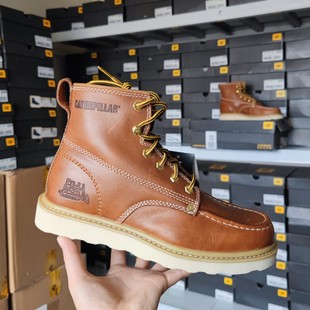P721411国内代购 CAT 专柜同步 靴男 部分微瑕 卡特头层牛皮工装