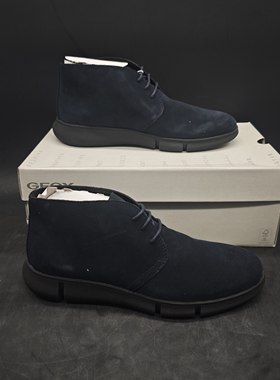 GEOX健乐士专柜撤柜男士牛剖层革鞋 U36B6A C4002