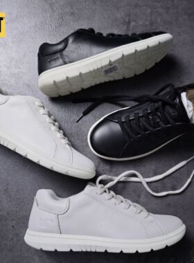 CAT卡特专柜撤柜男鞋休闲低帮板鞋小白鞋正品现货p725645 微瑕