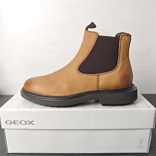 39码偏大一码 GEOX健乐士专柜撤柜男士切尔西靴休闲靴U26FNA