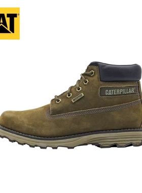 40/45码 CAT卡特秋冬男士防水牛皮 城市机能工装靴P724666 微瑕