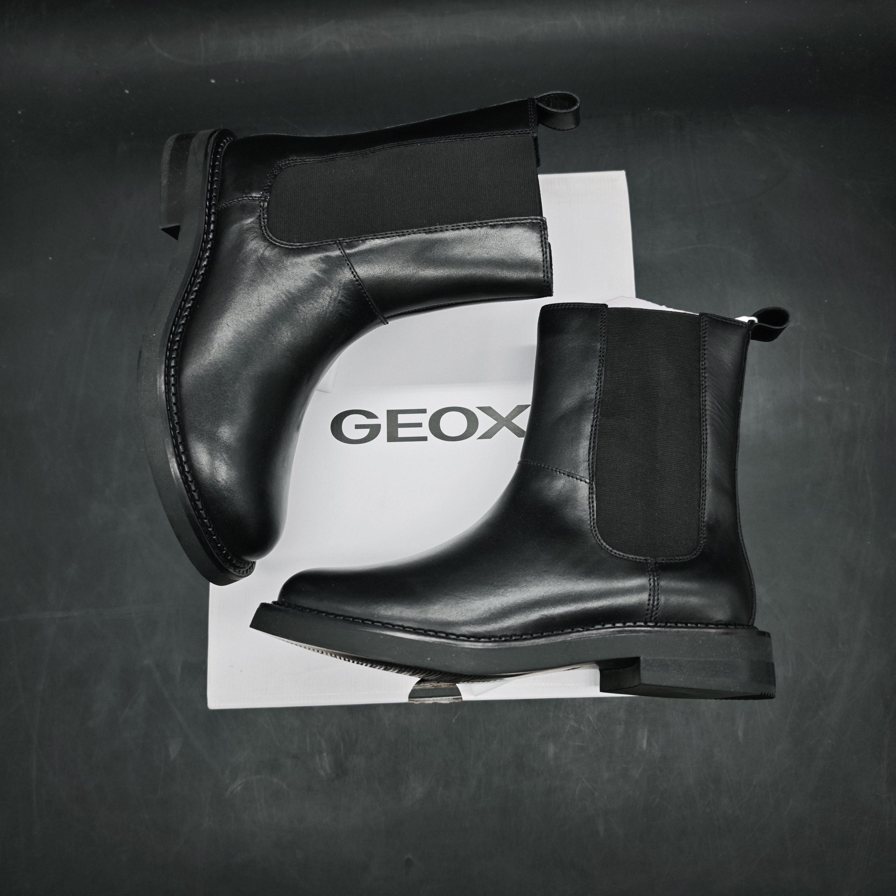 36码 GEOX健乐士专柜撤柜女士牛皮革靴子 D46WYC C9999,女鞋,切尔西靴,淘宝优惠券,粉丝福利购,淘宝优惠卷