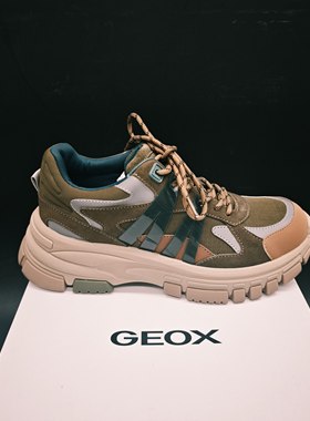 专柜撤柜25年新品GEOX健乐士男士运动低帮时尚休闲鞋 151297-49