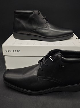 GEOX男士牛皮防水中帮休闲鞋无原盒(45码)