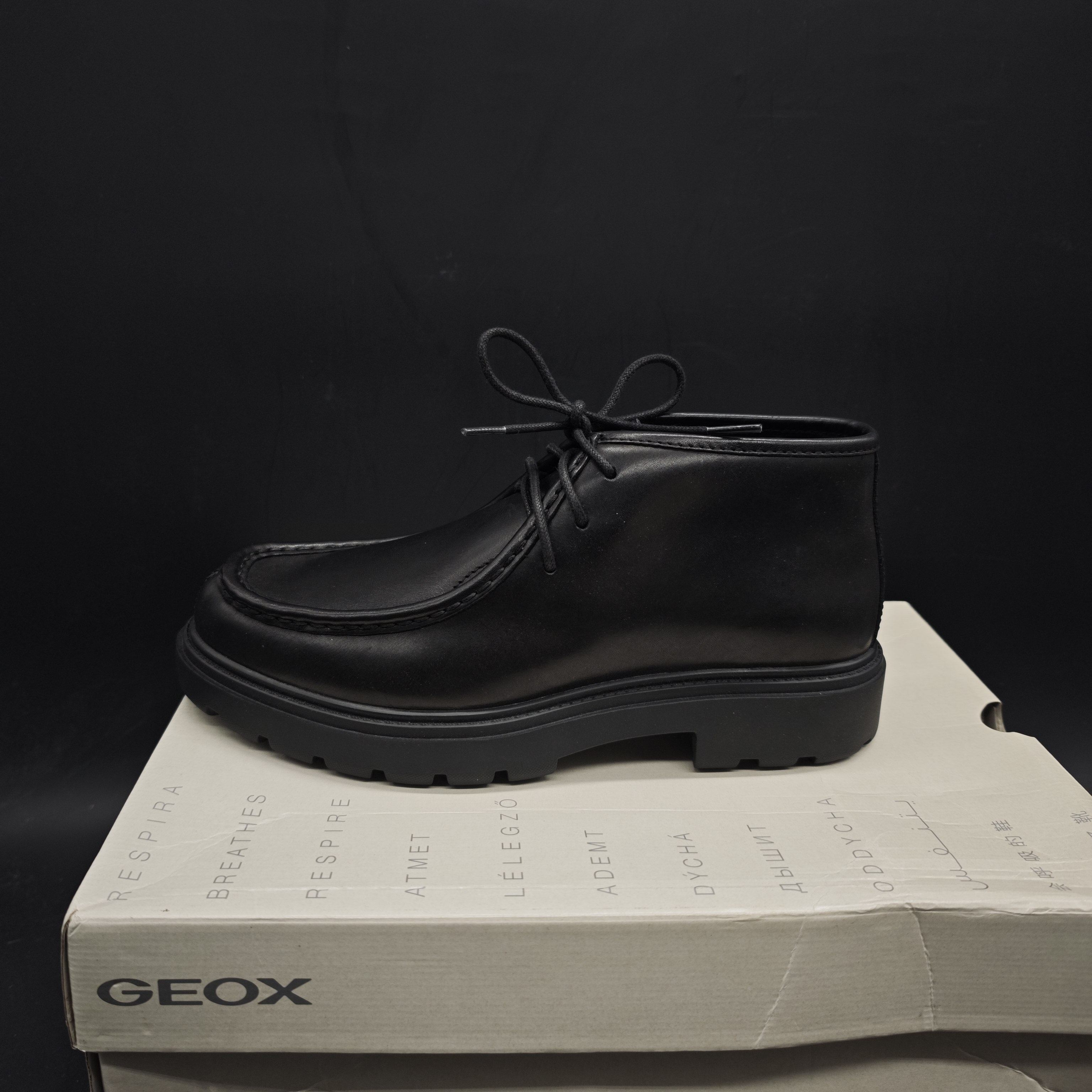 41码专柜撤柜25年新品GEOX健乐士男士无绒休闲短靴U46FRD C9999,流行男鞋,马丁靴,淘宝优惠券,粉丝福利购,淘宝优惠卷