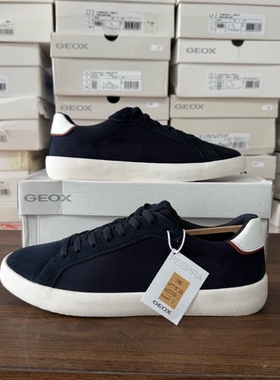 43码 GEOX健乐士专柜撤柜男士低帮拼接鞋面休闲板鞋U45BUD C4002