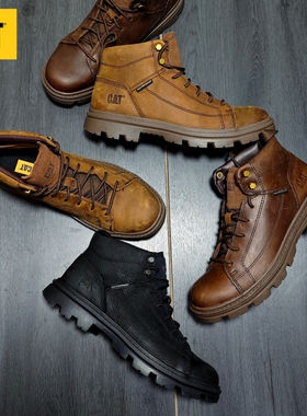 CAT卡特2023秋新款男士户外防水泼溅休闲工装靴没有原盒 微瑕处理