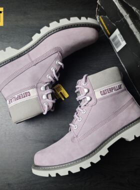 40码 CAT卡特秋冬季男女同款男靴英伦风牛皮工装靴p110639