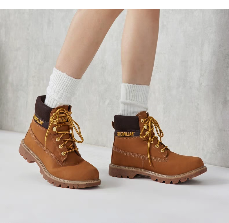 CAT卡特23年新款秋冬男女同款COLORADO防滑工装靴 p110499微瑕