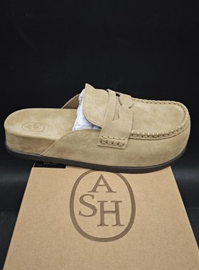 ASH专柜撤柜25新品男鞋厚底懒人外穿穆勒鞋凉拖鞋151213-34