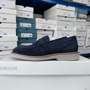 U25EED 翻毛皮一脚蹬休闲皮鞋 C4002 GEOX男士 40码