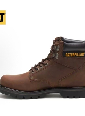 CAT卡特男鞋户外靴休闲靴磨砂耐磨防滑工装户外固特异工艺 p72593