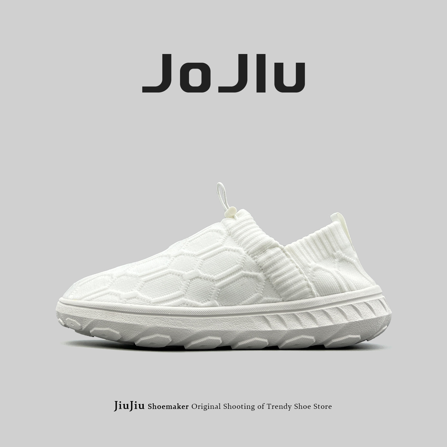 外贸男女同款一脚蹬开车练车健步骑行鞋户外徒步两穿飞织大码潮鞋