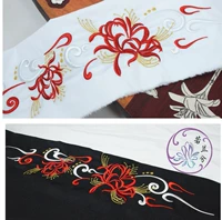 [忘 川] Bianhua thêu Hanfu gốc Vải Manzhu Shahua Hanfu Ribbon Ribbon Homzi Cozi - Vải vải tự làm vải linen may quần