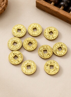 925银镀金碎碎冰手链隔片7mm