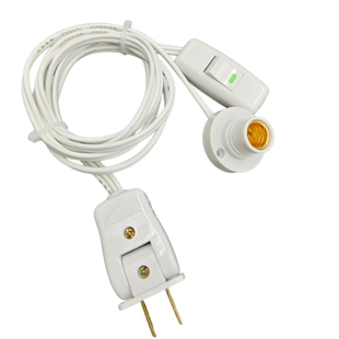 灯头带开关延长线高级1.5/2/3/4/5/6米铜芯灯座E14迷你螺旋口灯座