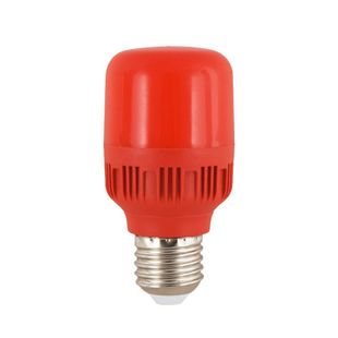 LED球泡灯螺口螺纹灯笼灯泡红色发光螺丝E27灯泡红灯笼喜庆灯泡