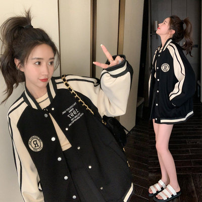 爆款棒球服外套女2025秋