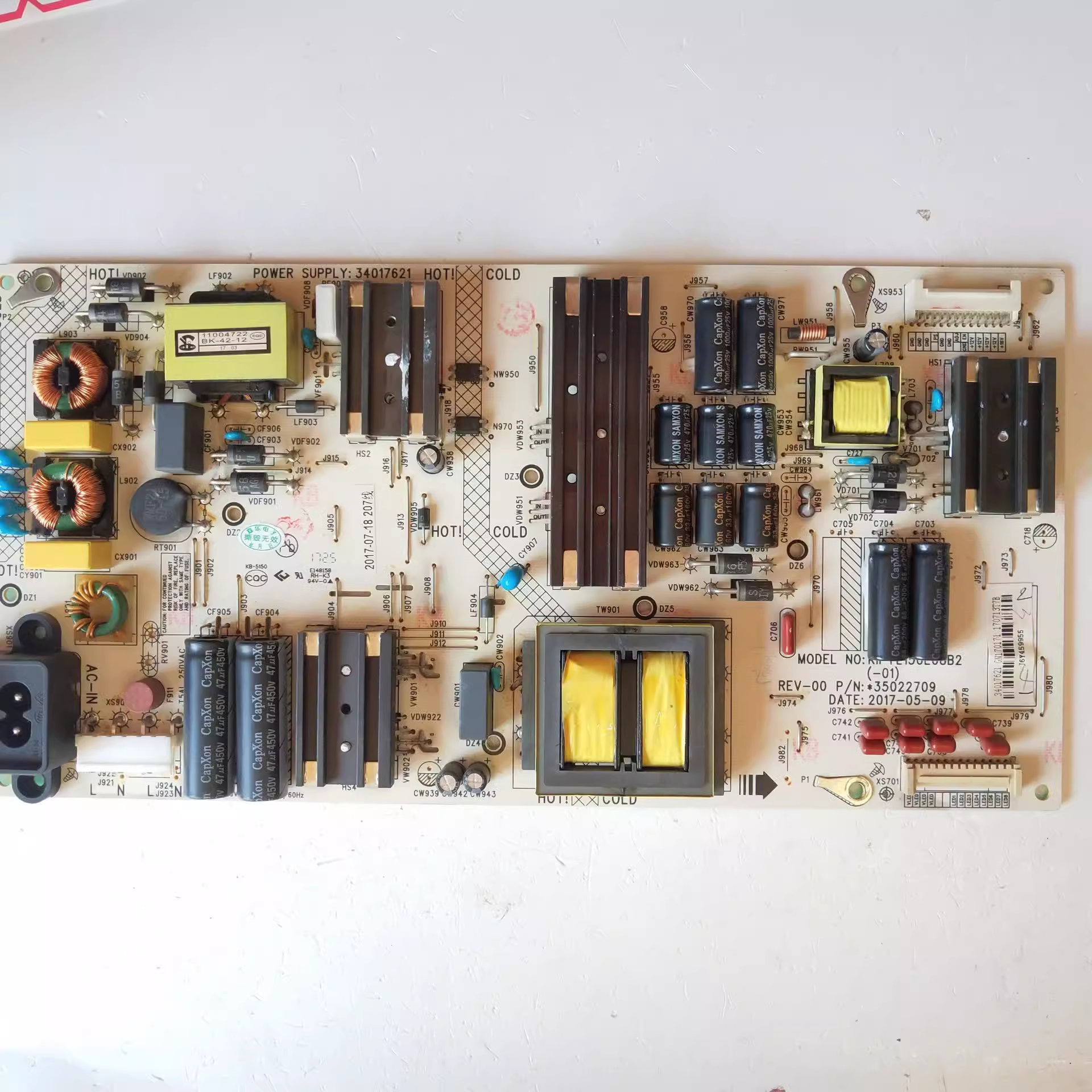 原装康佳 LED43R1电源板35022709 34017621 KIP+L150E08B2-01
