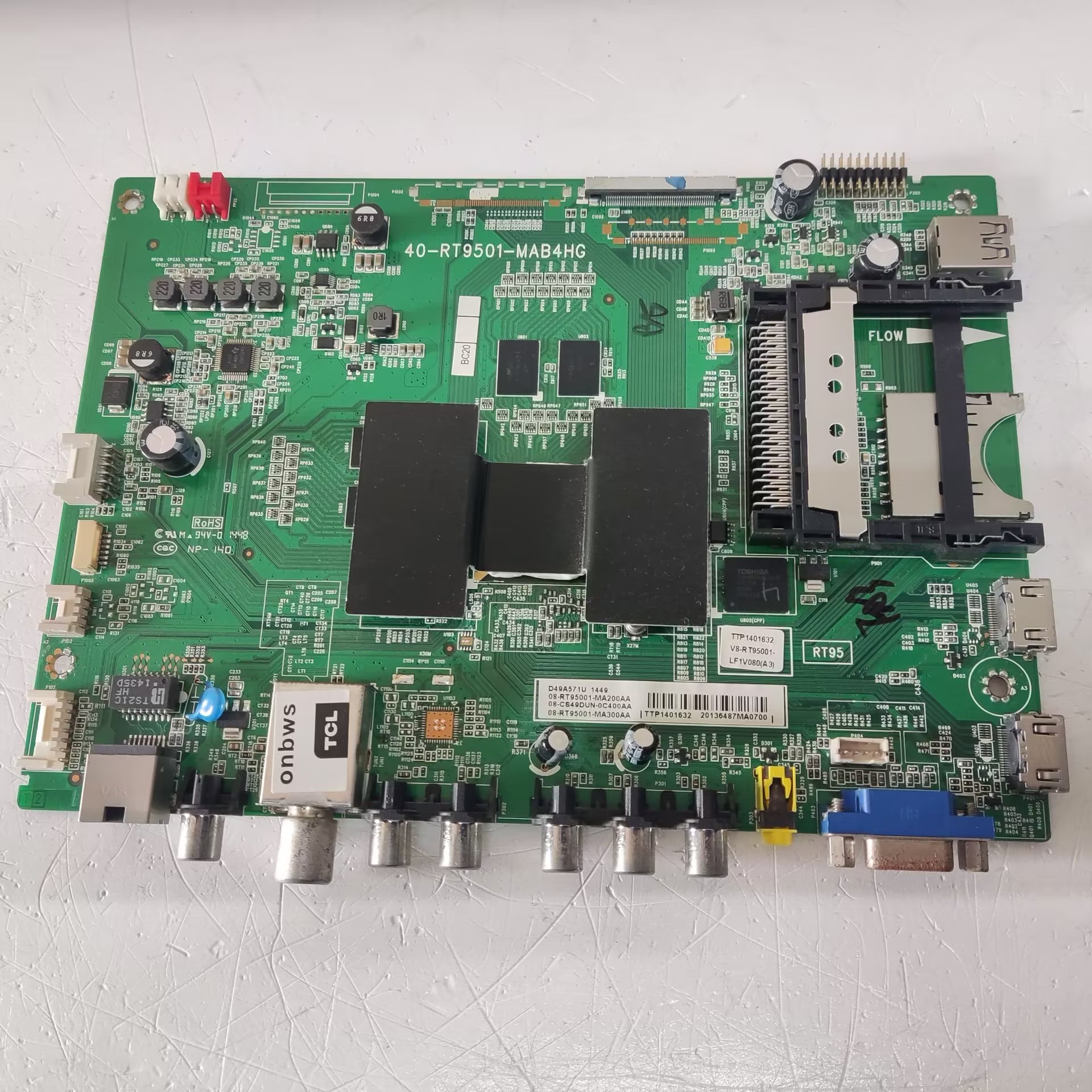 *TCL D49A571U主板40-RT9501-MAB4HG配屏LVU485SE4L CD9已测好