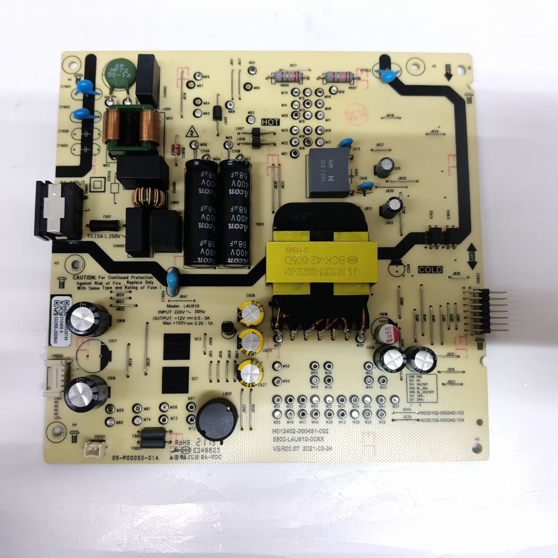 原装创维50A5PR0 50P50电源板L4U910-00XX N012402-000451-002