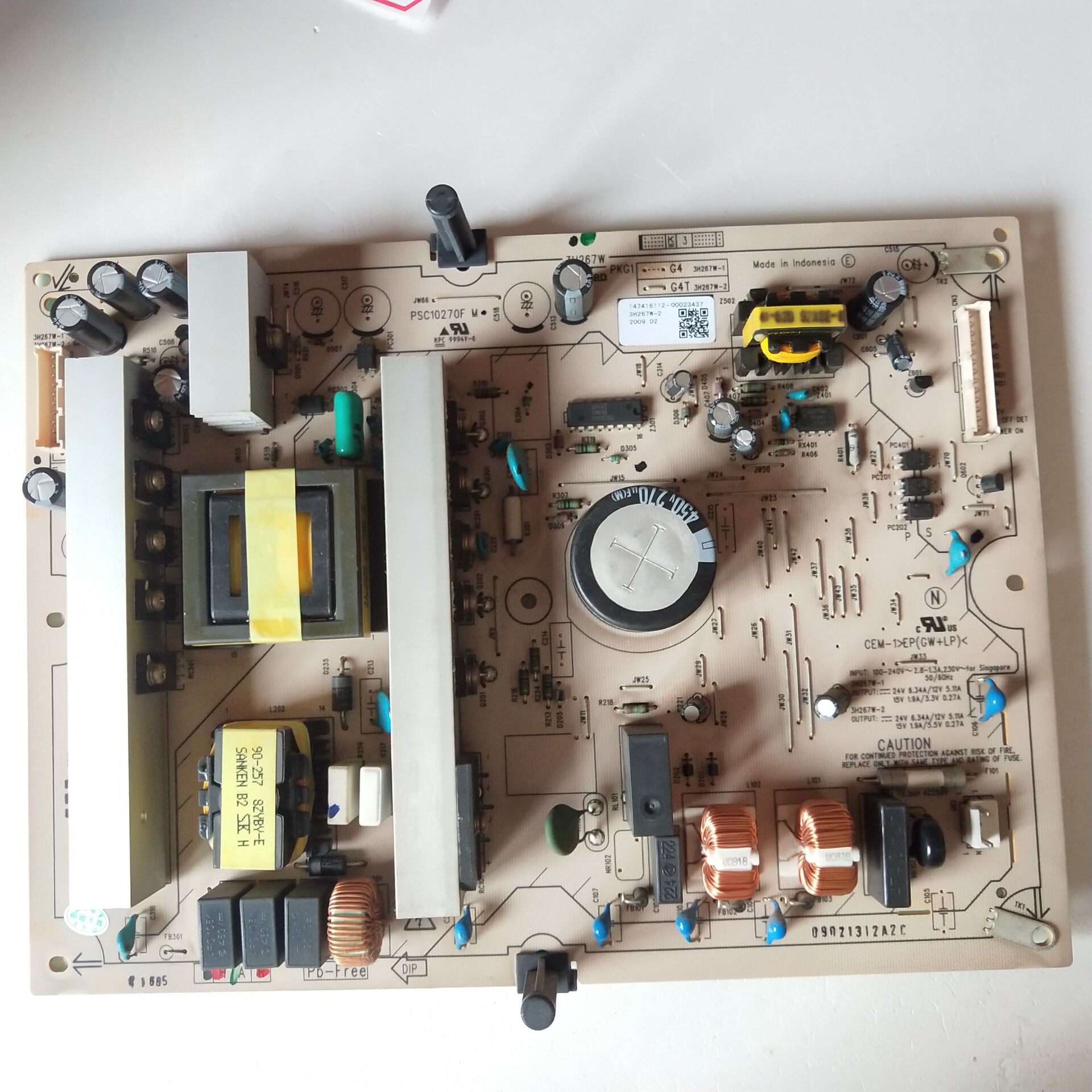 原装索尼 KLV-37S550A 电源板 PSC10270E M 3H267W-2 现货测好的