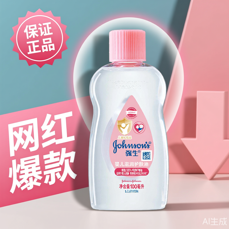 强生婴儿油润肤油抚摸油精油宝宝身体保湿按摩油抚触油婴幼儿bb油