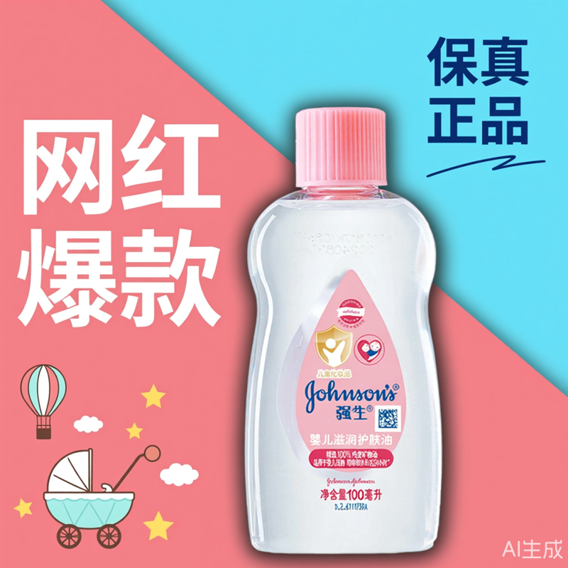 强生婴儿油温和润肤润肤油bb油按摩油抚触油宝宝儿童baby油护肤油,婴童洗护,按摩油,淘宝优惠券,粉丝福利购,淘宝优惠卷