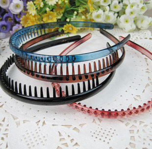 满包邮 AS折不断细带齿短发韩式发箍卡子头箍饰品发卡发饰头饰