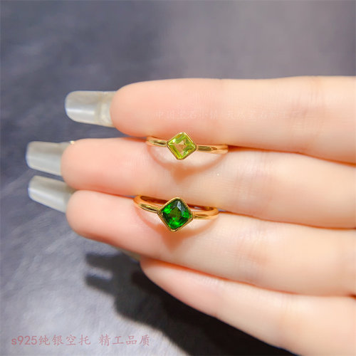 女s925纯银简约包边款枕方形