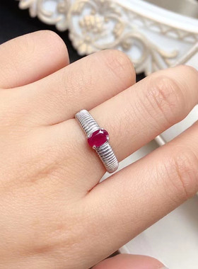 女银饰品简约气质椭圆女戒