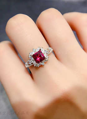 裸石正方形6*6mm戒托水晶时尚