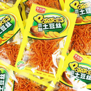 华兴和辣条面制土豆丝麻辣丝素食面筋魔鬼丝90后儿时怀旧网红零食