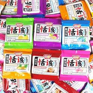 恬该酸到你软糖砂质超酸水果糖富田奶糖8090后怀旧零食儿童糖果